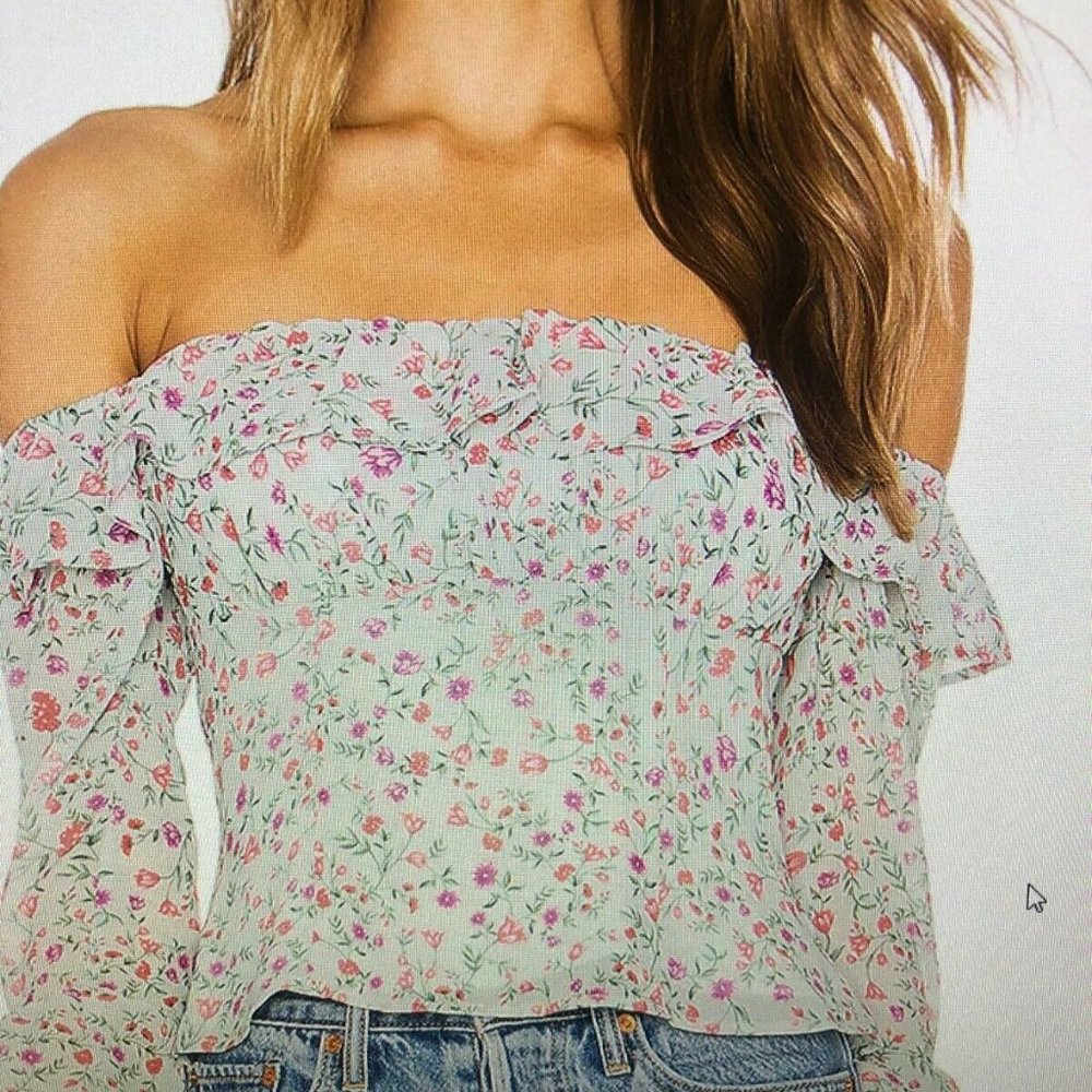Lovers + Friends REVOLVE FARREN BLOUSE SMALL